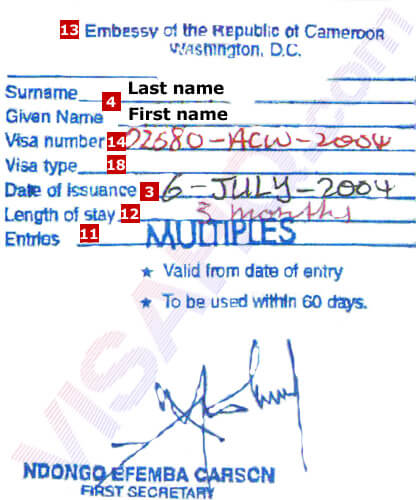 Виза в Камерун