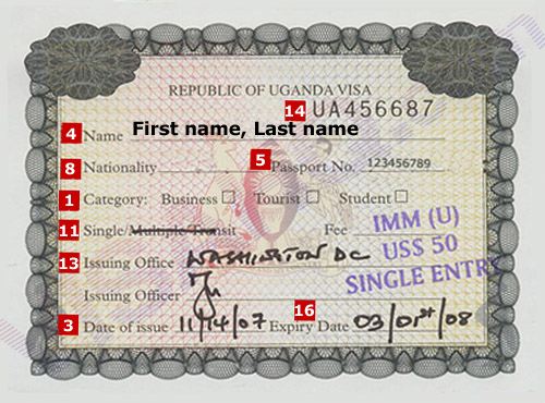 Виза в Уганду